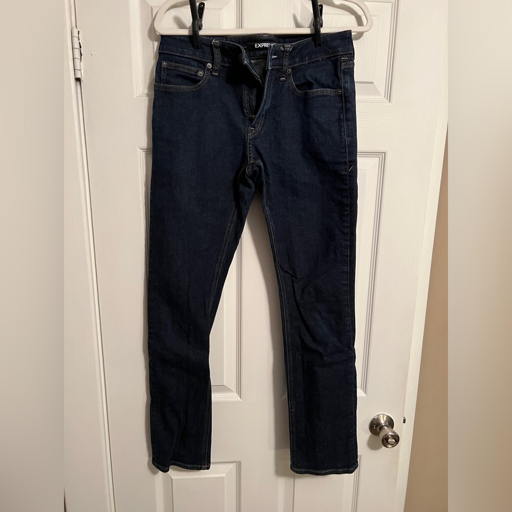 Express Men’s Stretch Jeans 29x32 Dark Wash Slim